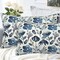 Throw Pillow Covers Blue Floral Pillow Covers 20x12 Inch Set of 2 Throw Pillows Decorative Pillow Cases Cushion Covers for Bedroom Livingroom Sofa Farm House